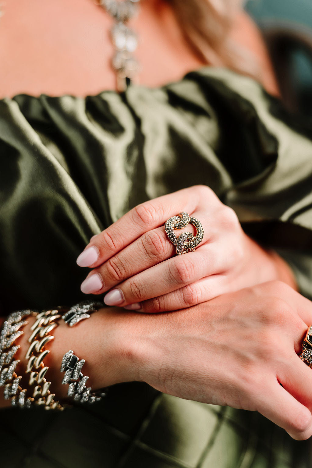 Diamond Silver Cuff