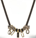 Black D Necklace