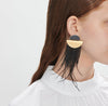 Feathers Druse Earrings