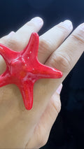 Red star ring