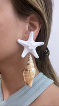 White Shell Earrings
