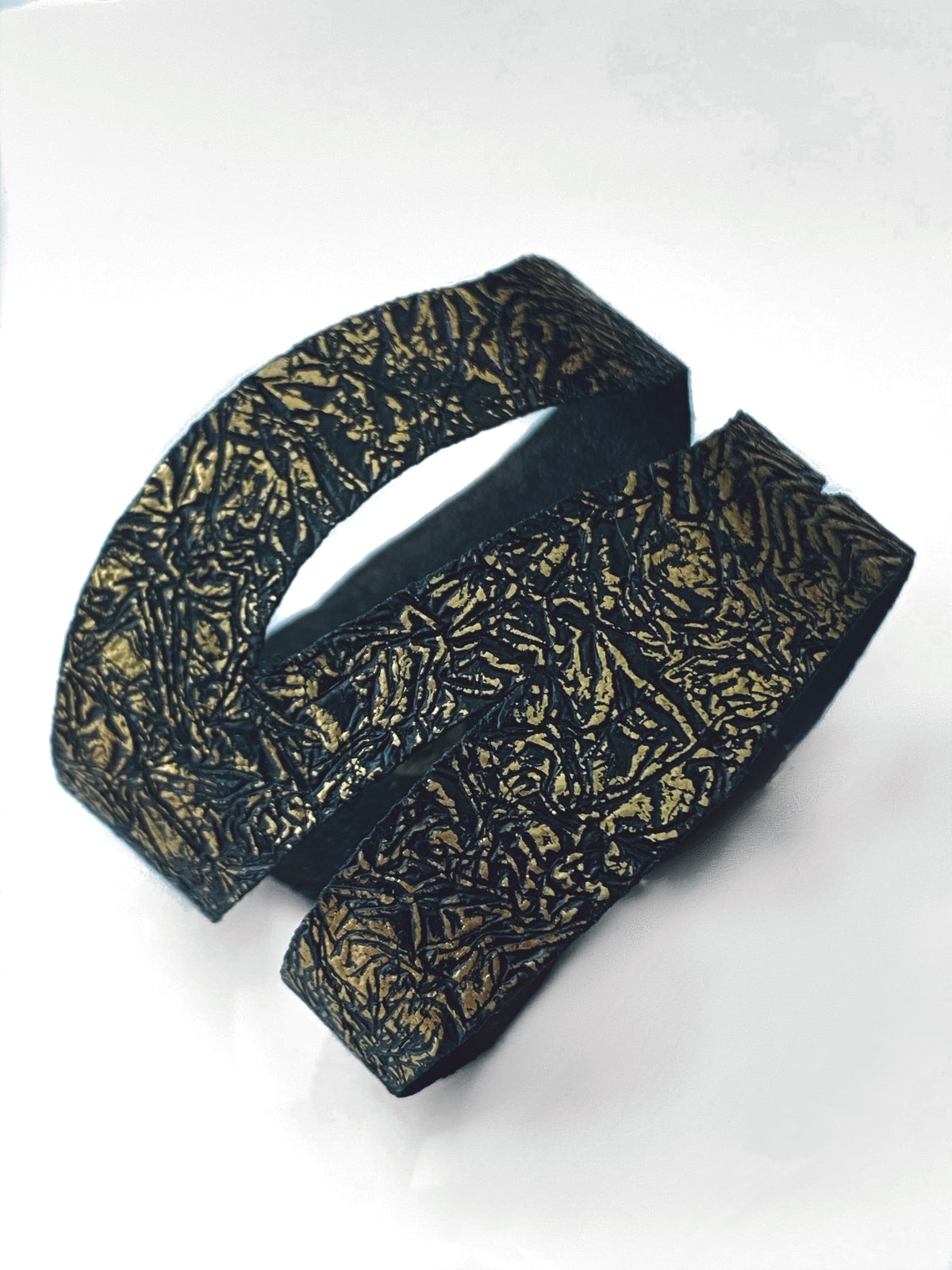 Open leather cuff