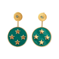 V- Kyra green earrings
