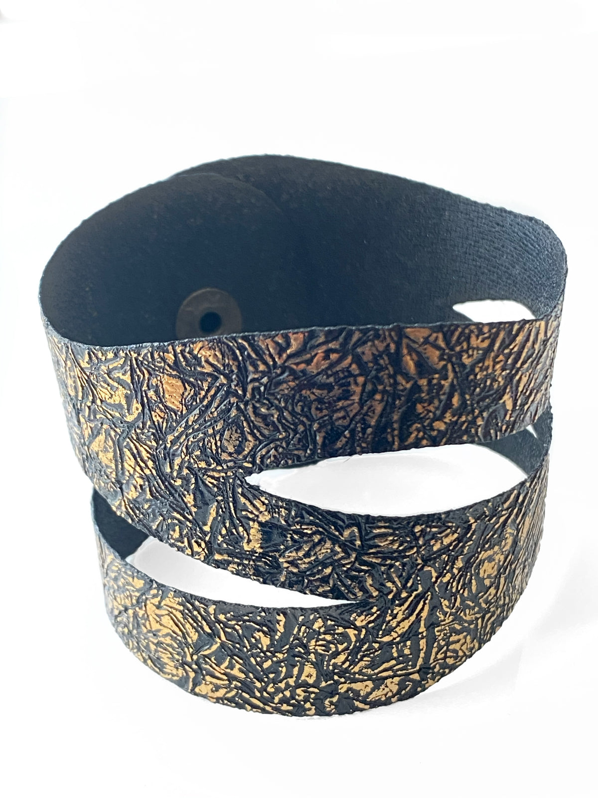 Open leather cuff