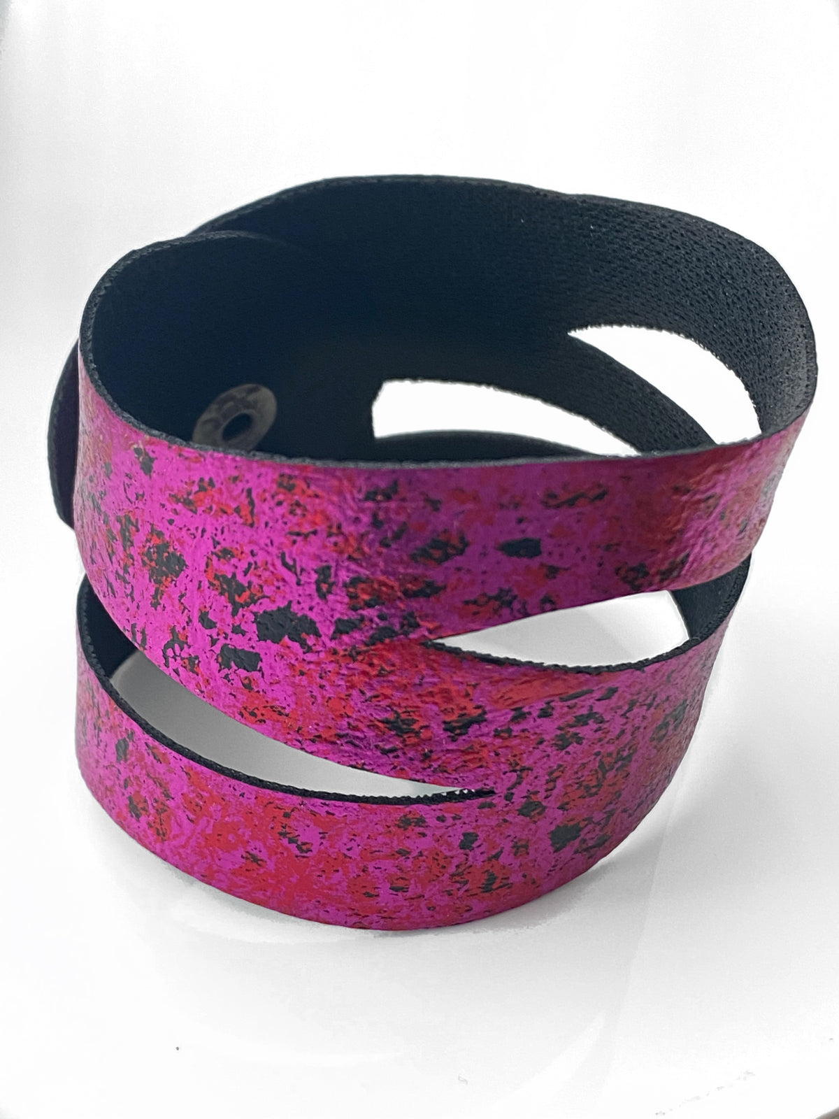 Open leather cuff