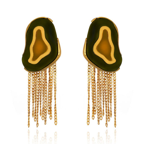 Fringe Spot Earrings