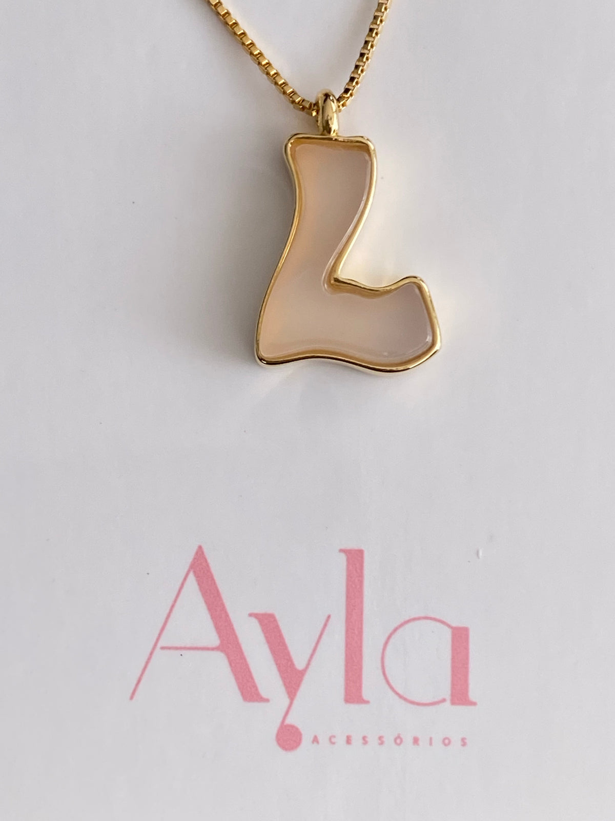 Agate Letters Necklace