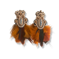 Feathers Spice earrings