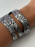 Open leather cuff