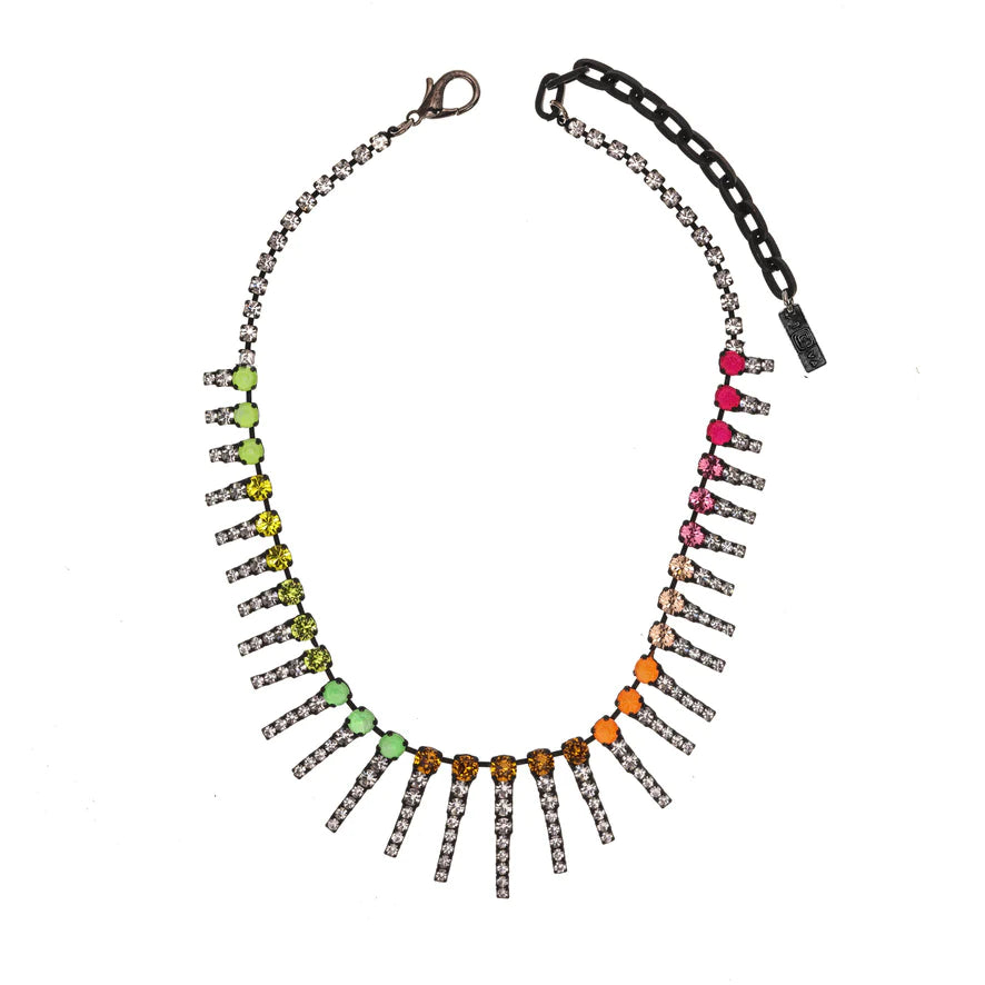 Neon Spikes Necklace